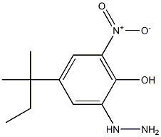 4-tert-pentyl-2-hydrazinyl-6-nitrophenol Struktur