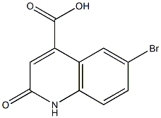 6-bromo-2-oxo-1,2-dihydroquinoline-4-carboxylic acid Structure