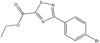 ethyl 3-(4-bromophenyl)-1,2,4-thiadiazole-5-carboxylate Structure