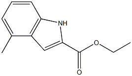 ETHYL 4-METHYLINDOLE-2-CARBOXYLATE Structure