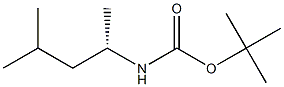tert-butyl (S)-4-methylpentan-2-ylcarbamate Struktur