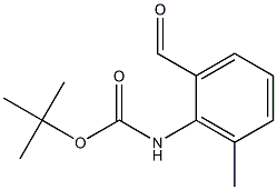tert-butyl 2-formyl-6-methylphenylcarbamate Struktur