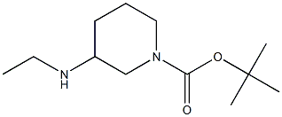 tert-butyl 3-(ethylamino)piperidine-1-carboxylate 结构式