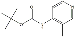 tert-butyl 3-methylpyridin-4-ylcarbamate Structure
