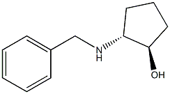 (1R, 2R)-2-Benzylamino-1-cyclopentanol Structure