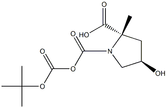 BOC-4-羟基-脯氨酸甲酯, , 结构式