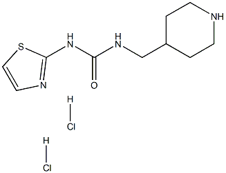 1-(Piperidin-4-Ylmethyl)-3-(Thiazol-2-Yl)Urea Dihydrochloride Struktur