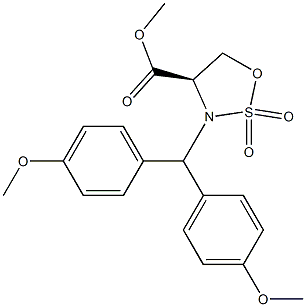  Methyl (R)-3-[Bis(4-Methoxyphenyl)Methyl]-2,2-Dioxo-[1,2,3]Oxathiazolidine-4-Carboxylate