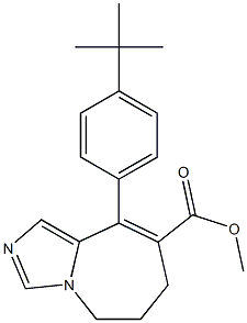 (E)-methyl 9-(4-tert-butylphenyl)-6,7-dihydro-5H-imidazo[1,5-a]azepine-8-carboxylate Structure