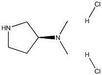 (S)-3-Dimethylaminopyrrolidine dihydrochloride Struktur