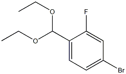 4-Bromo-2-fluorobenzaldehyde diethyl acetal Structure