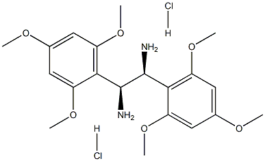 (S,S)-1,2-双(2,4,6-三甲氧基苯基)-1,2-乙二胺二盐酸盐 结构式
