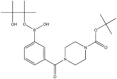 3-(4-BOC-哌嗪-1-羰基)苯硼酸频哪酯,97% 结构式