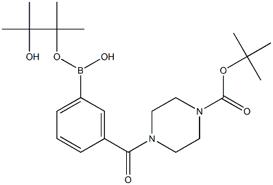 3-(4-BOC-哌嗪-1-羰基)苯硼酸频哪酯,97%,,结构式