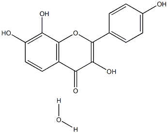 3,4',7,8-Tetrahydroxyflavone hydrate Struktur