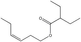 2-エチル酪酸cis-3-ヘキセン-1-イル 化学構造式