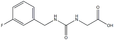 ({[(3-fluorobenzyl)amino]carbonyl}amino)acetic acid Struktur