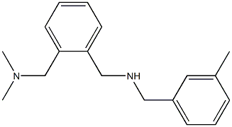 ({2-[(dimethylamino)methyl]phenyl}methyl)[(3-methylphenyl)methyl]amine Structure