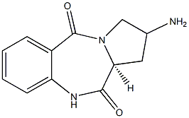 (11aS)-2-amino-2,3-dihydro-1H-pyrrolo[2,1-c][1,4]benzodiazepine-5,11(10H,11aH)-dione Structure