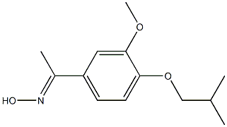 (1E)-1-(4-isobutoxy-3-methoxyphenyl)ethanone oxime Structure