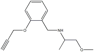 (1-methoxypropan-2-yl)({[2-(prop-2-yn-1-yloxy)phenyl]methyl})amine