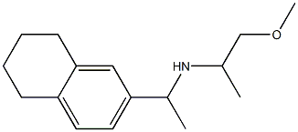 (1-methoxypropan-2-yl)[1-(5,6,7,8-tetrahydronaphthalen-2-yl)ethyl]amine Structure