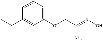 (1Z)-2-(3-ethylphenoxy)-N'-hydroxyethanimidamide Structure