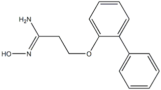 (1Z)-3-(1,1'-biphenyl-2-yloxy)-N'-hydroxypropanimidamide Structure