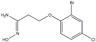 (1Z)-3-(2-bromo-4-chlorophenoxy)-N'-hydroxypropanimidamide
