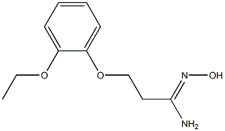 (1Z)-3-(2-ethoxyphenoxy)-N'-hydroxypropanimidamide