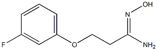 (1Z)-3-(3-fluorophenoxy)-N'-hydroxypropanimidamide Structure