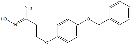 (1Z)-3-[4-(benzyloxy)phenoxy]-N'-hydroxypropanimidamide Structure
