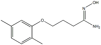 (1Z)-4-(2,5-dimethylphenoxy)-N'-hydroxybutanimidamide Structure