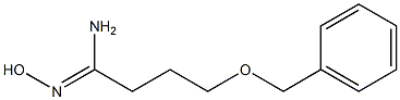 (1Z)-4-(benzyloxy)-N'-hydroxybutanimidamide Struktur