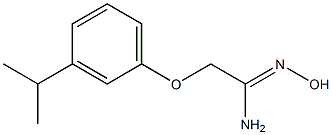 (1Z)-N'-hydroxy-2-(3-isopropylphenoxy)ethanimidamide