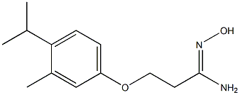 (1Z)-N'-hydroxy-3-(4-isopropyl-3-methylphenoxy)propanimidamide Structure