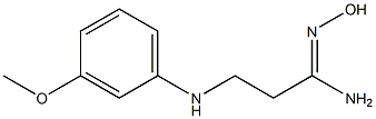 (1Z)-N'-hydroxy-3-[(3-methoxyphenyl)amino]propanimidamide Structure