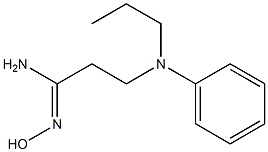 (1Z)-N'-hydroxy-3-[phenyl(propyl)amino]propanimidamide,,结构式