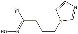 (1Z)-N'-hydroxy-4-(1H-1,2,4-triazol-1-yl)butanimidamide Structure