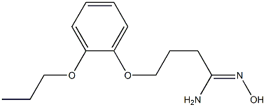 (1Z)-N'-hydroxy-4-(2-propoxyphenoxy)butanimidamide Structure