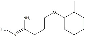 (1Z)-N'-hydroxy-4-[(2-methylcyclohexyl)oxy]butanimidamide|