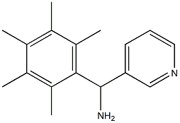 (2,3,4,5,6-pentamethylphenyl)(pyridin-3-yl)methanamine Struktur