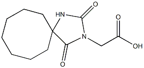 (2,4-dioxo-1,3-diazaspiro[4.7]dodec-3-yl)acetic acid Structure