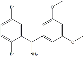 (2,5-dibromophenyl)(3,5-dimethoxyphenyl)methanamine