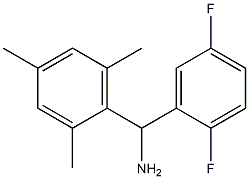 (2,5-difluorophenyl)(2,4,6-trimethylphenyl)methanamine Struktur