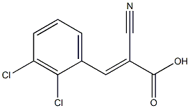 (2E)-2-cyano-3-(2,3-dichlorophenyl)acrylic acid Struktur