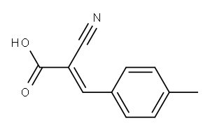 (2E)-2-cyano-3-(4-methylphenyl)prop-2-enoic acid Structure