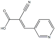 (2E)-2-cyano-3-pyridin-3-ylacrylic acid Structure