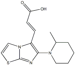(2E)-3-[6-(2-methylpiperidin-1-yl)imidazo[2,1-b][1,3]thiazol-5-yl]acrylic acid