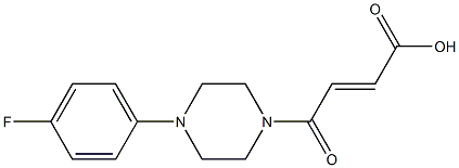 (2E)-4-[4-(4-fluorophenyl)piperazin-1-yl]-4-oxobut-2-enoic acid Struktur